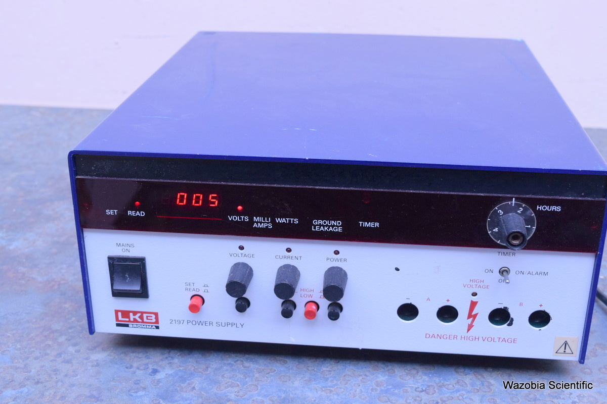 LKB BROMMA 2197 POWER SUPPLY 2197-001 90 01 0950 ELECTROPHORESIS