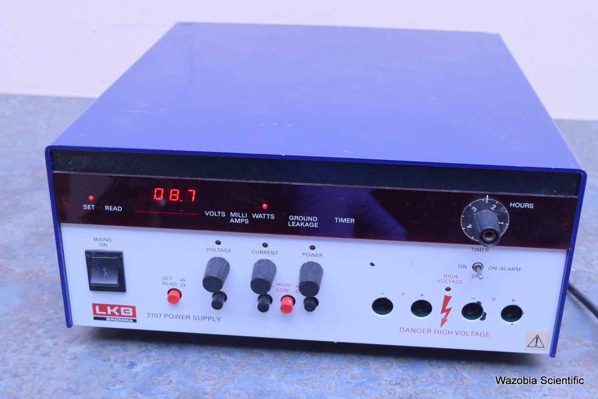LKB BROMMA 2197 POWER SUPPLY 2197-001 90 01 0950 ELECTROPHORESIS