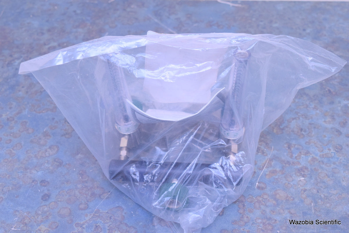 PRECISION MEDICAL D1MFA1003 1MFA SERIES T FLOWMETER DUAL T-BAR O2 15LPM HT DISS