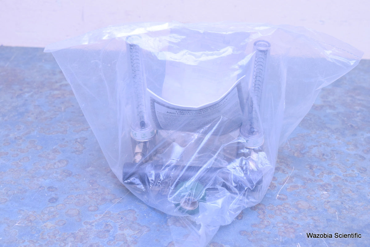 PRECISION MEDICAL D1MFA1003 1MFA SERIES T FLOWMETER DUAL T-BAR O2 15LPM HT DISS