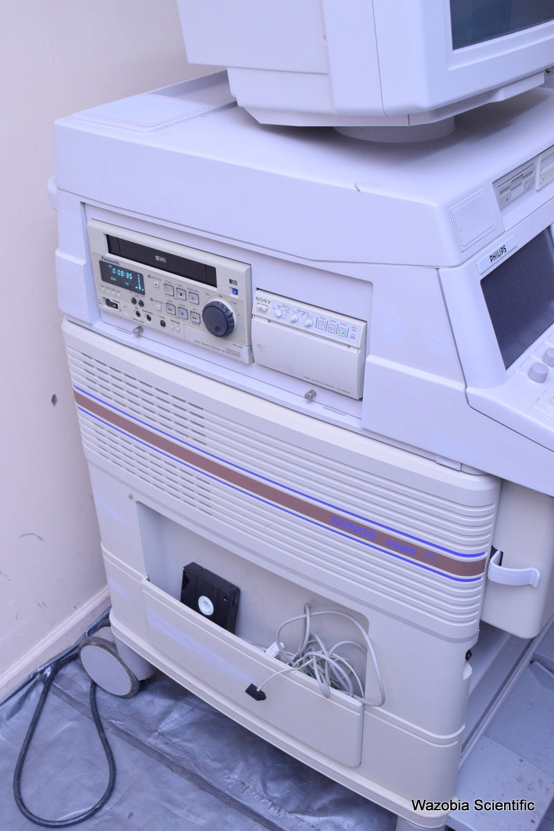 AGILENT PHILIPS M2424A ULTRASOUND SYSTEM WITH SONY UP-895MD PRINTER PANASONIC MD