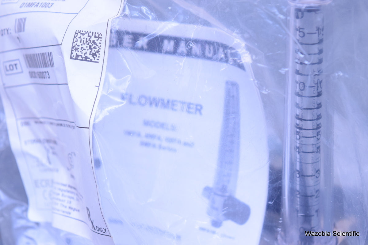 PRECISION MEDICAL D1MFA1003 1MFA SERIES T FLOWMETER DUAL T-BAR O2 15LPM HT DISS