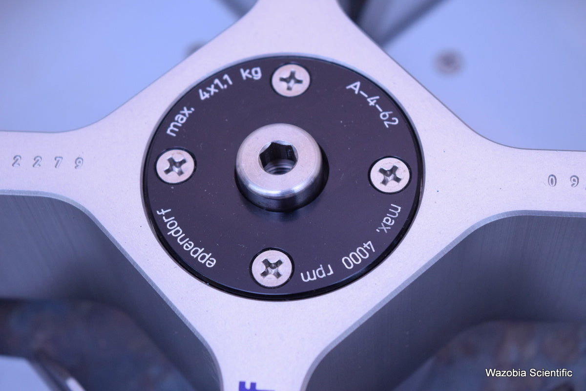 EPPENDORF A-4-62 SWING ROTOR 4000 RPM W/ MICROPLATE CARRIER FOR CENTRIFUGE 5810