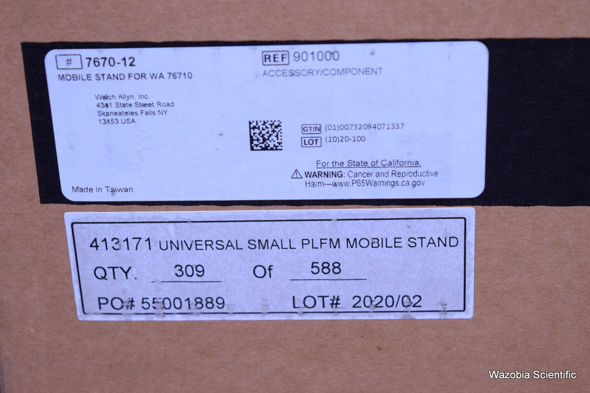 WELCH ALLYN UNIVERSAL MOBILE STAND FOR WA 76710 7670-12  901000