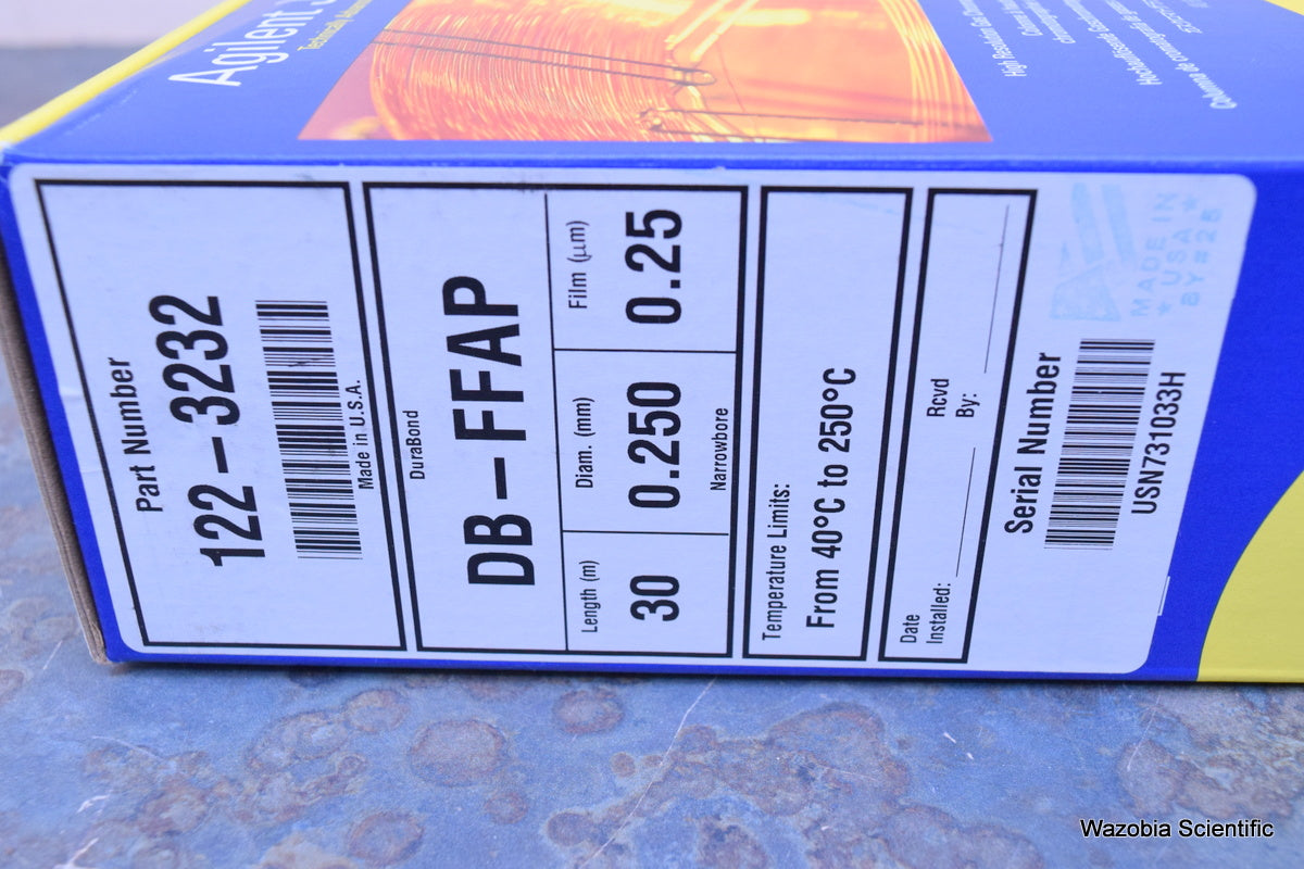 BRAND NEW AGILENT J&W GC COLUMNS 122-3232 DB-FFAP  L-30M D- 0.250MM F-0.25UM