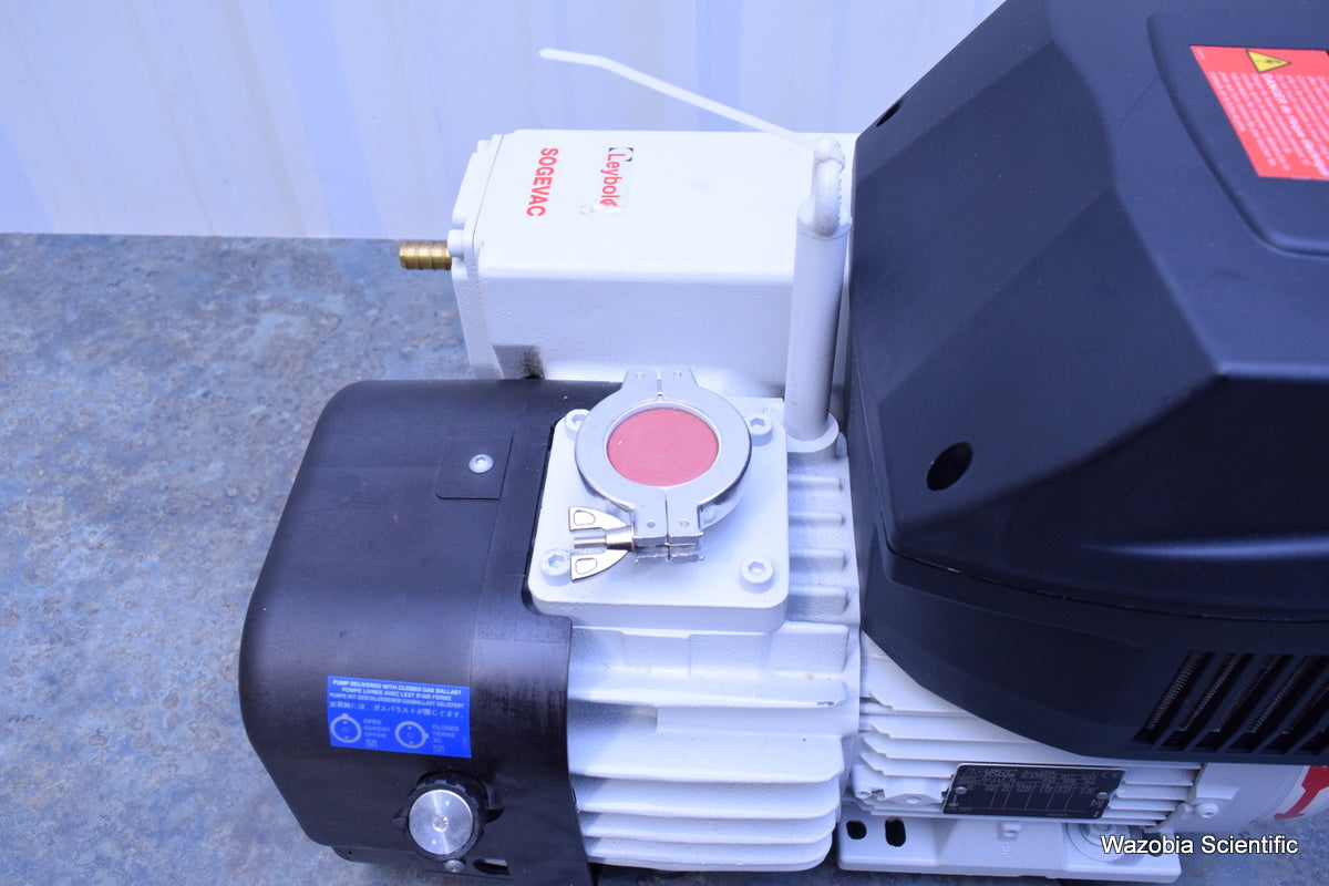 LEYBOLD SOGEVAC SV 40/65 BIFC SV65BIFC LEROY SOMER LS90L ROTARY VANE LABORATORY