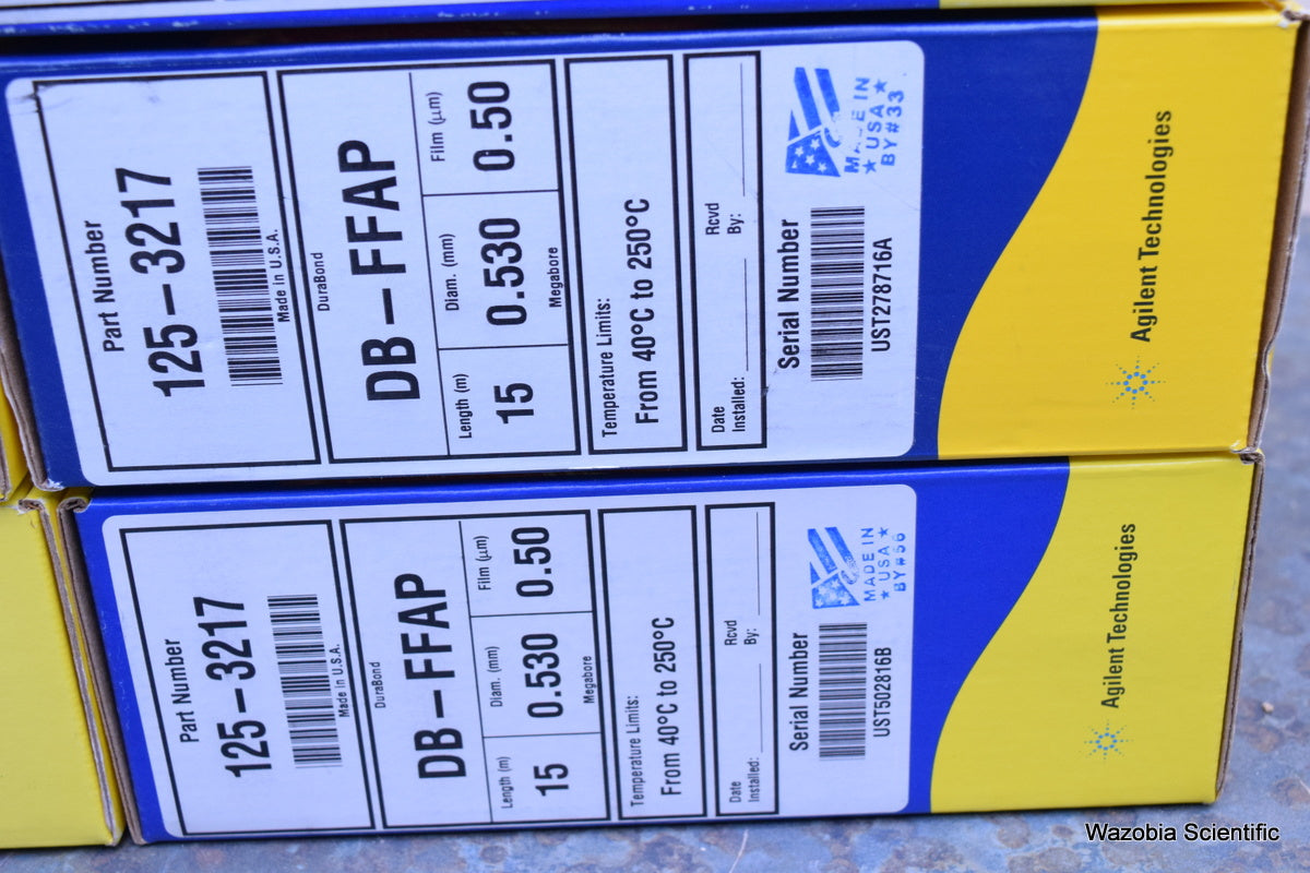 BRAND NEW AGILENT J&W GC COLUMNS 125-3217 DB-FFAP L-15 M D- 0.530 MM F- .50 UM