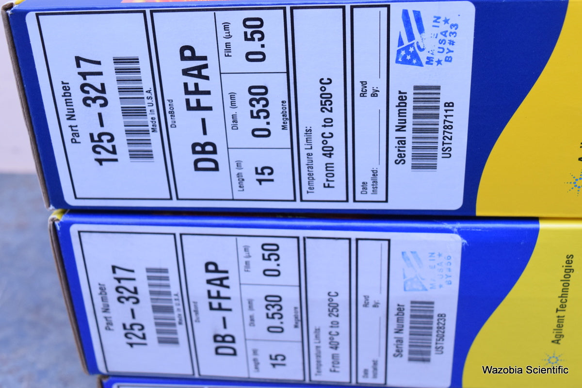 BRAND NEW AGILENT J&W GC COLUMNS 125-3217 DB-FFAP L-15 M D- 0.530 MM F- .50 UM