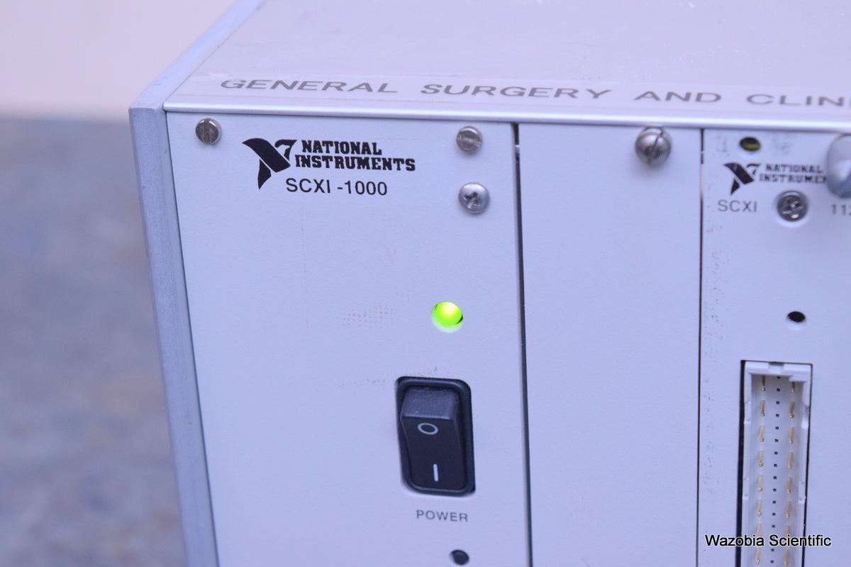 NATIONAL INSTRUMENTS SCXI-1000 1121 4 CHANNEL ISOLATION AMP W/ EXCITATION