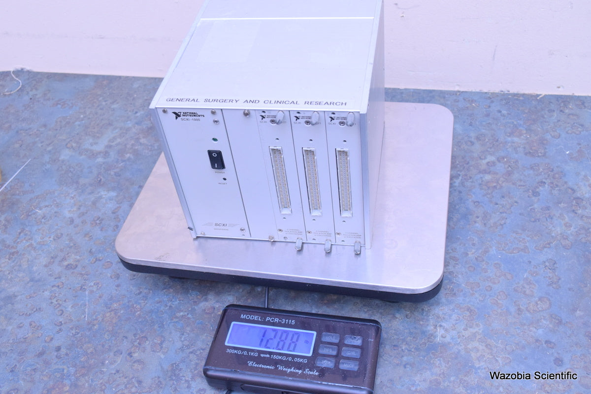 NATIONAL INSTRUMENTS SCXI-1000 1121 4 CHANNEL ISOLATION AMP W/ EXCITATION
