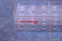 LOT OF 4 SARSTEDT 20 PLACE RACK 93-849100