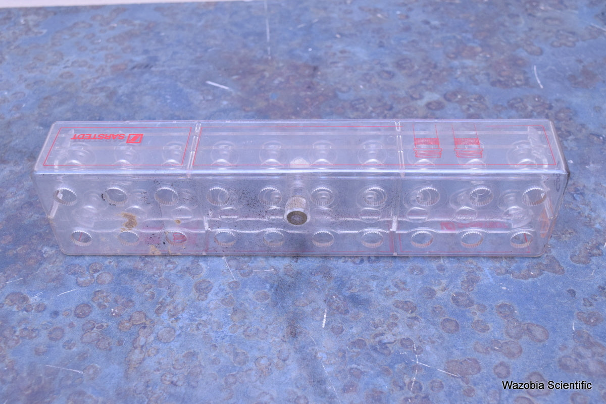 LOT OF 4 SARSTEDT 20 PLACE RACK 93-849100