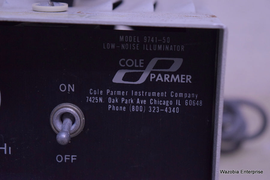 2 LOT OF COLE PARMER MODEL 9741 9741-50 LOW-NOISE ILLUMINATOR