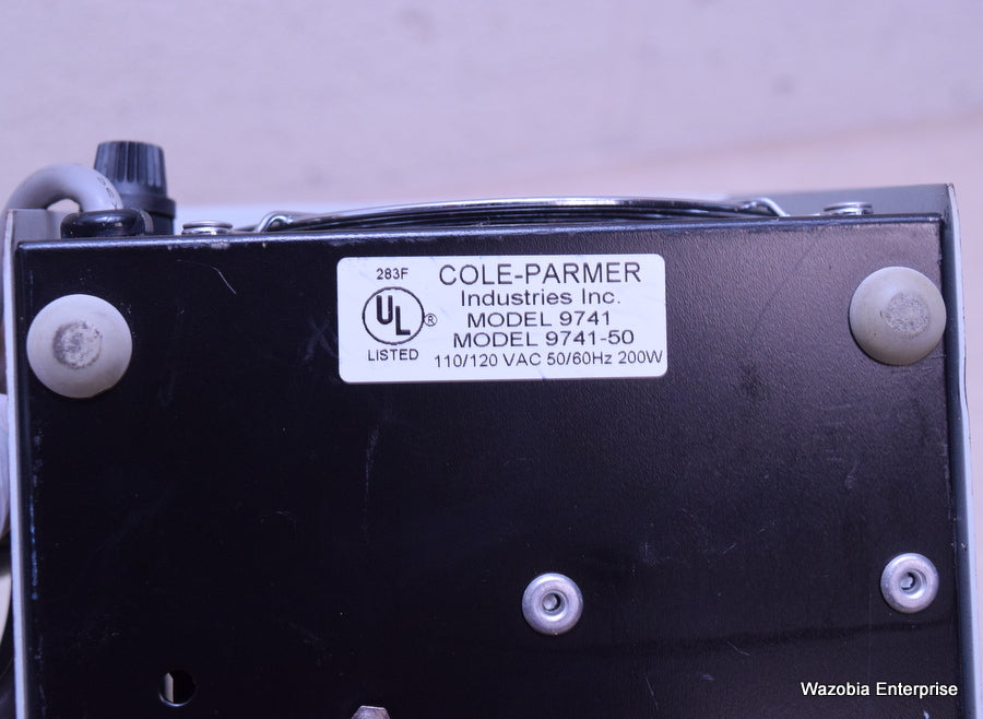 2 LOT OF COLE PARMER MODEL 9741 9741-50 LOW-NOISE ILLUMINATOR