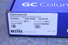 RESTEK GC COLUMNS STABILWAX-DA 15 M 0.53 MMID 0.5 UM DF 11037