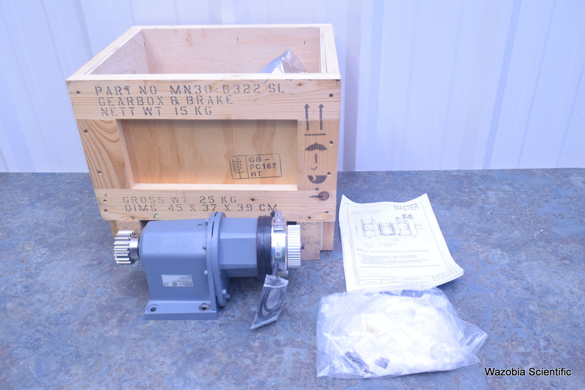 ELEKTA GEARBOX & BRAKE MN30-6322 SL CARL REHFUSS SR746-K-BR03-HL-A