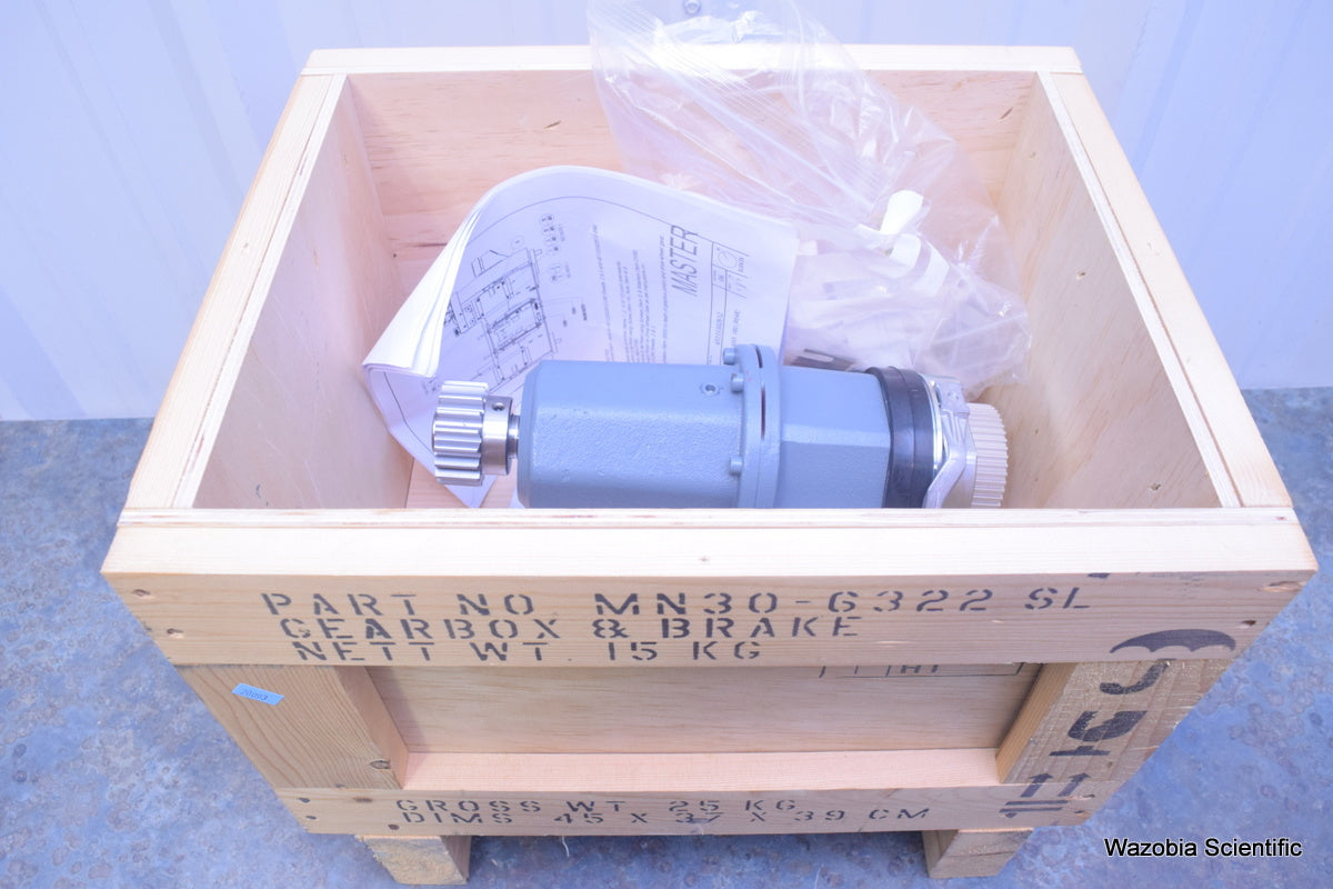 ELEKTA GEARBOX & BRAKE MN30-6322 SL CARL REHFUSS SR746-K-BR03-HL-A