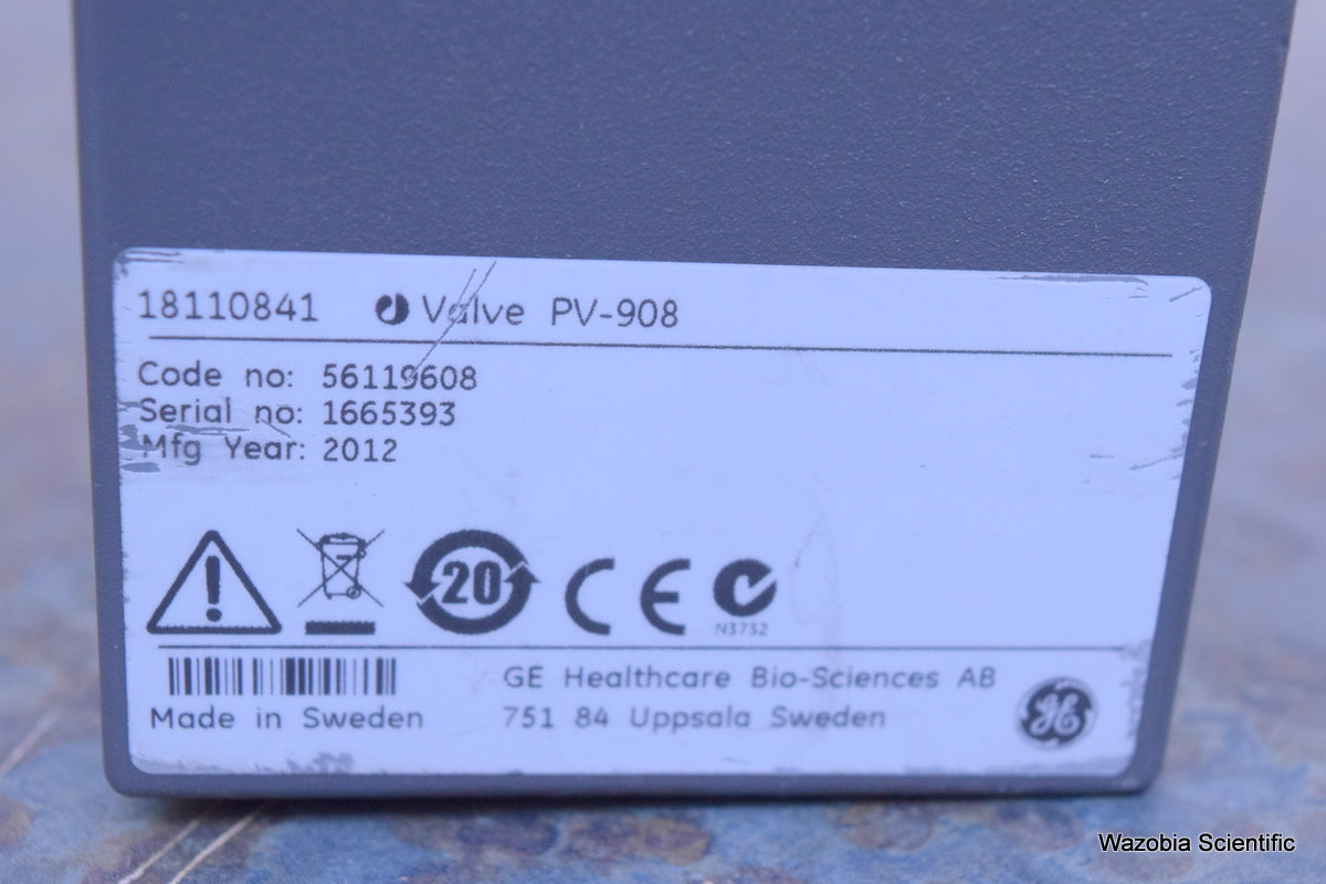 GE AKTA PURIFIER PV-908  PV908 VALVE FOR LIQUID CHROMATOGRAPHY 18110841