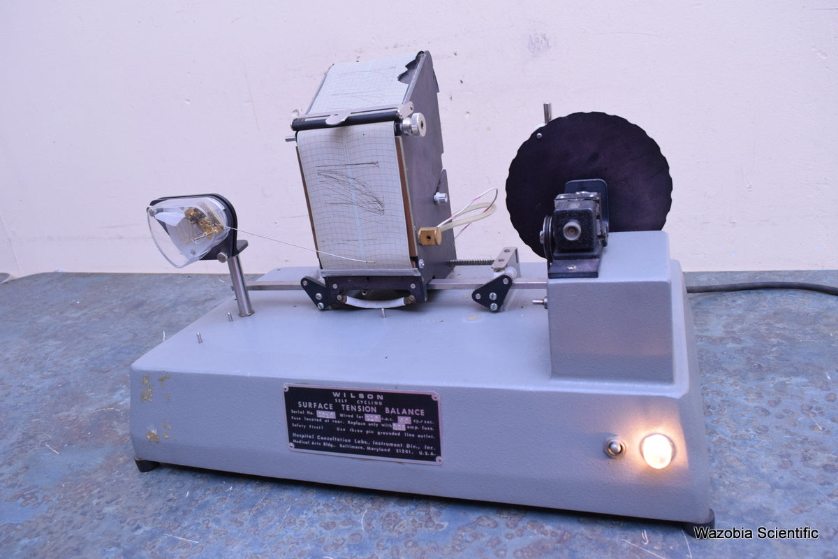 WILSON SELF CYCLING SURFACE TENSION BALANCE  HOSPITAL CONSULTATION LABS INSTRUME