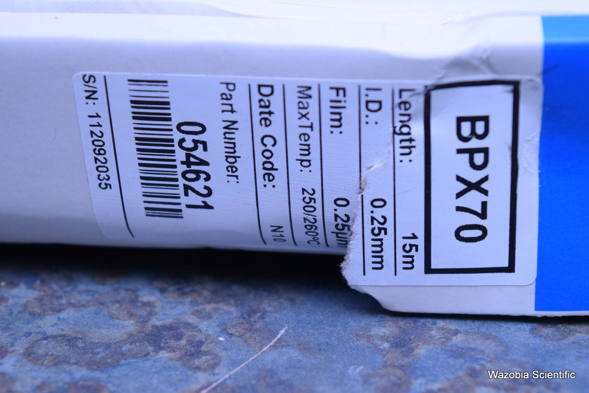 SGE ANALYTICAL GC CAPILLARY COLUMN 15M X 0.25MM ID BPX70 X 0.25 UM 054621