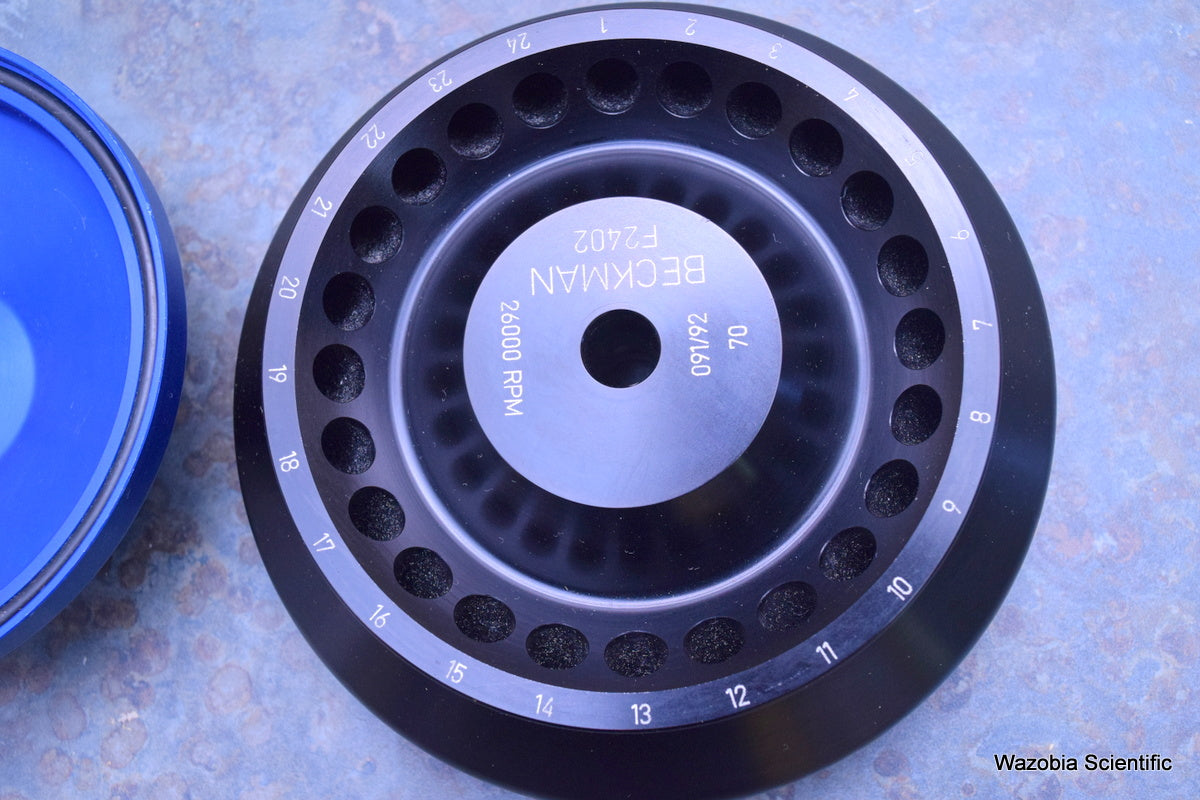 BECKMAN F2402 LABORATORY CENTRIFUGE ROTOR 26000 RPM