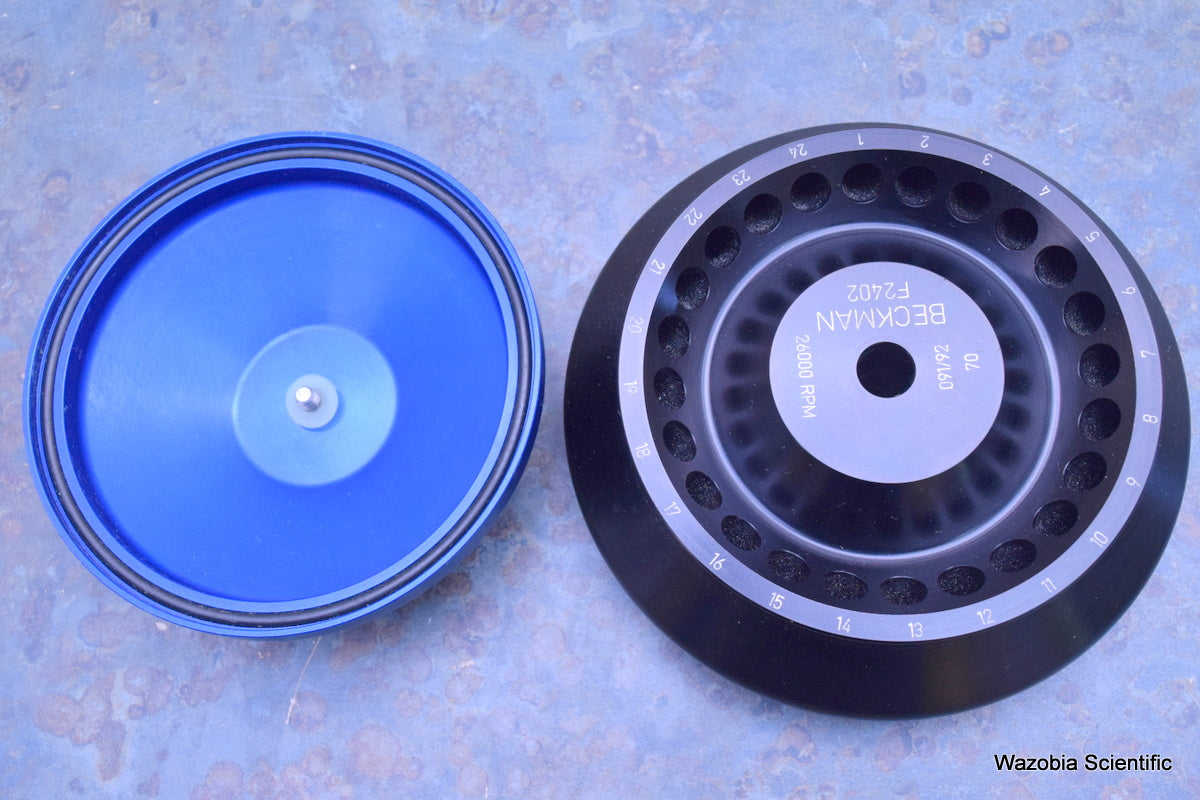BECKMAN F2402 LABORATORY CENTRIFUGE ROTOR 26000 RPM