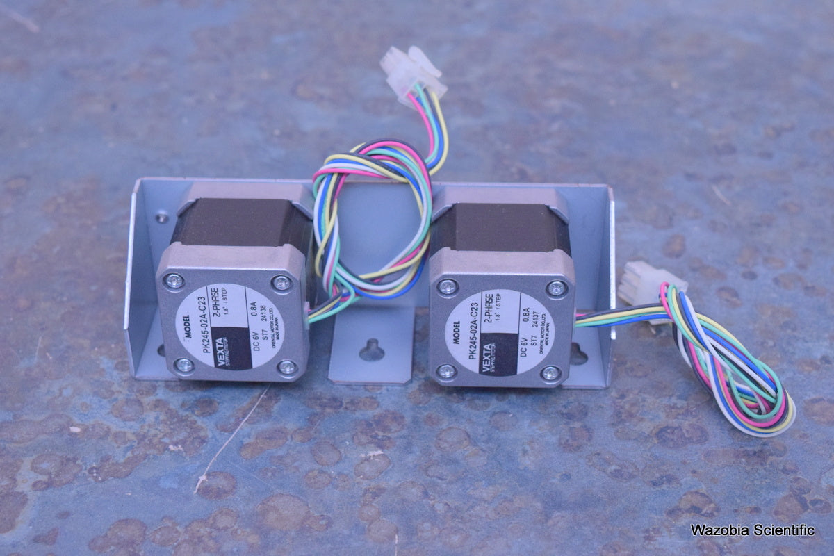 DUAL ORIENTAL MOTOR PK245-02A-C23 2-PHASE VEXTA STEPPING MOTOR