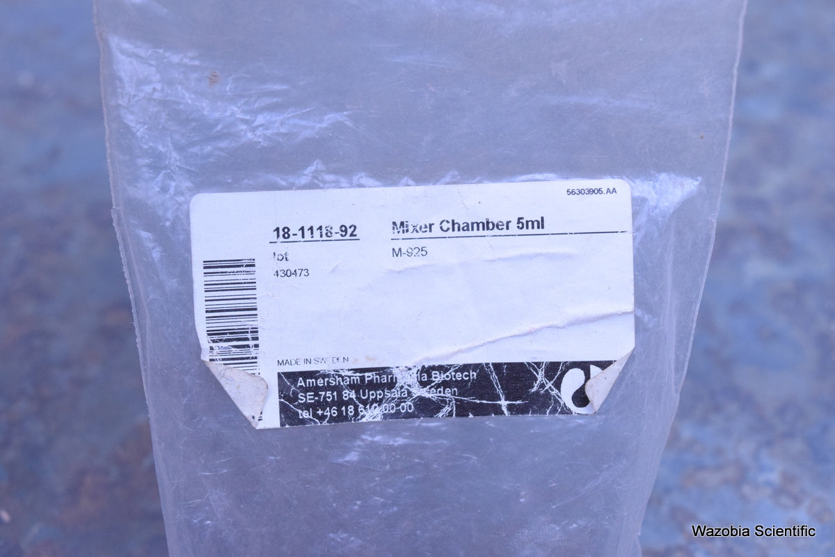 GE AMERSHAM PHARMACIA MIXER CHAMBER 5 ML  M-925 18-1118-92 FPLC CHROMATOGRAPHY