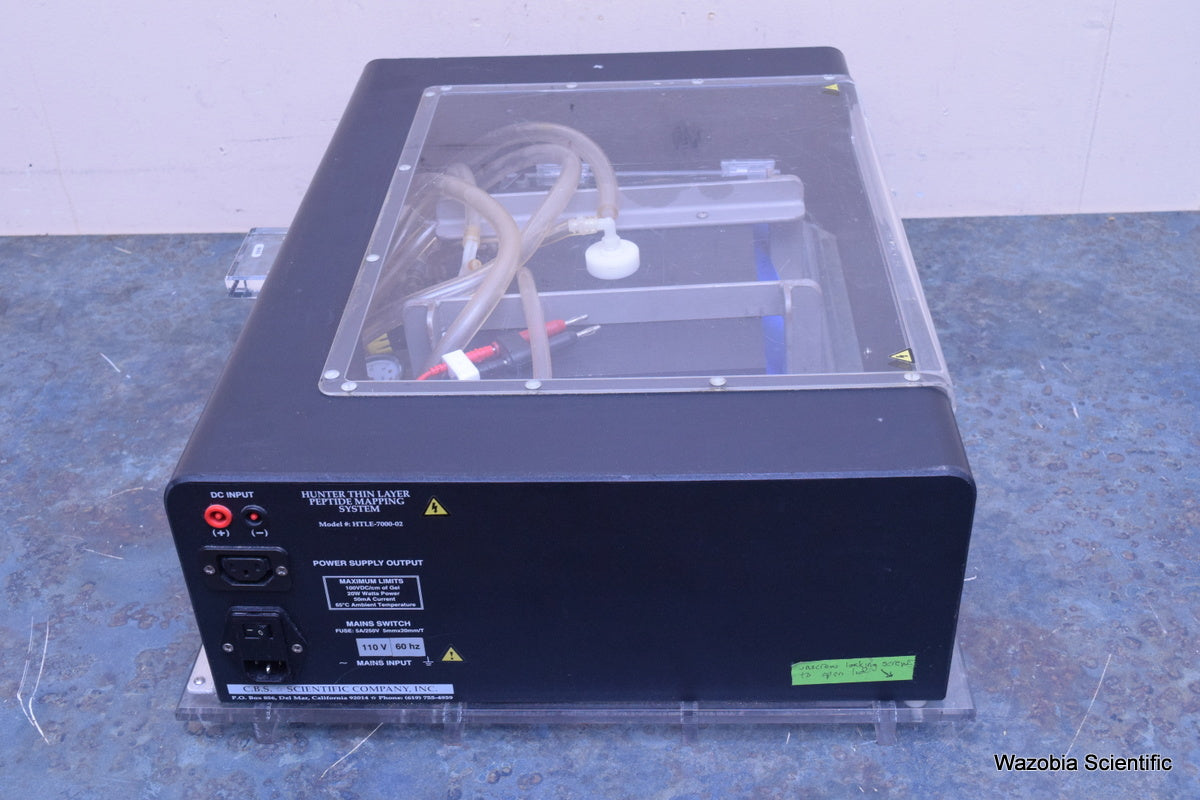 CBS SCIENTIFIC HTLE-7000 HUNTER THIN LAYER PEPTIDE MAPPING SYSTEM ELECTROPHORESI