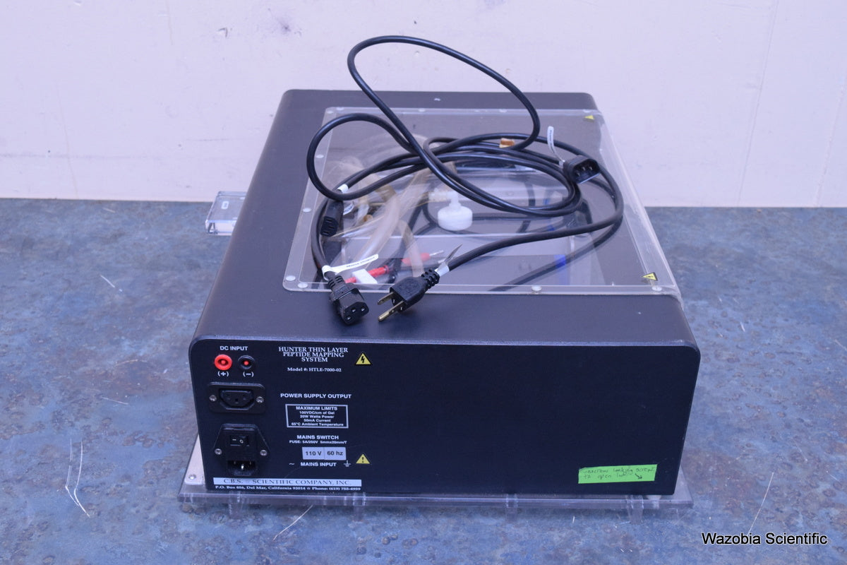CBS SCIENTIFIC HTLE-7000 HUNTER THIN LAYER PEPTIDE MAPPING SYSTEM ELECTROPHORESI