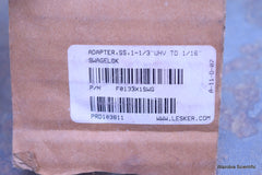 LESKER ADAPTER 1-1/3" UHV 1/16" SWAGELOK F0133X1SWG