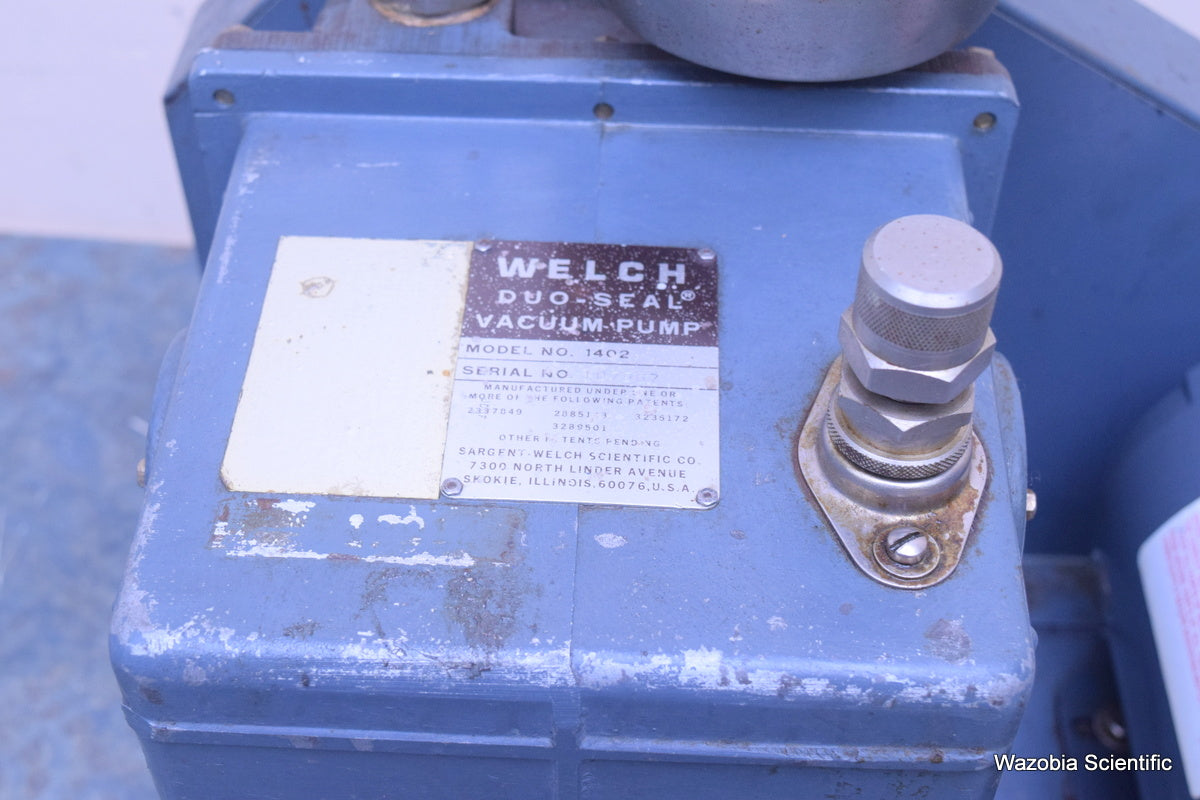 WELCH DUO-SEAL VACUUM PUMP MODEL 1402