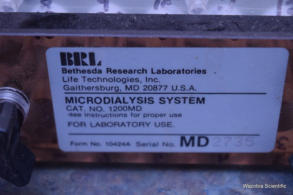 BRL LIFE TECHNOLOGIES MICRODIALYSIS SYSTEM 1200 MD