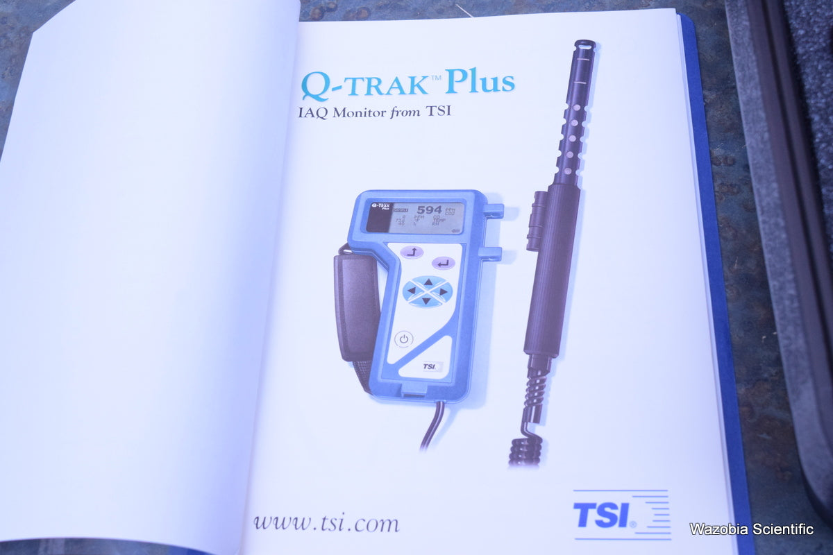 TSI Q-TRAK PLUS IAQ MONITOR MODEL 8554 WITH CO AIR QUALITY MONITOR