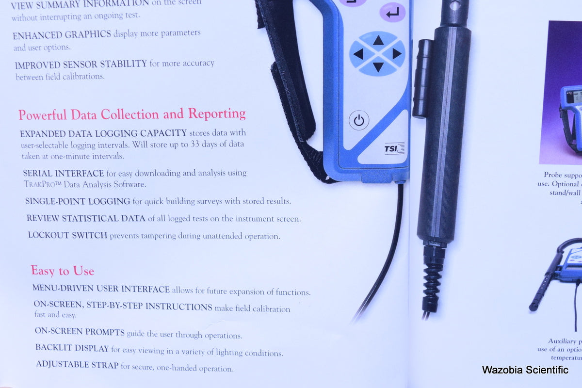 TSI Q-TRAK PLUS IAQ MONITOR MODEL 8554 WITH CO AIR QUALITY MONITOR