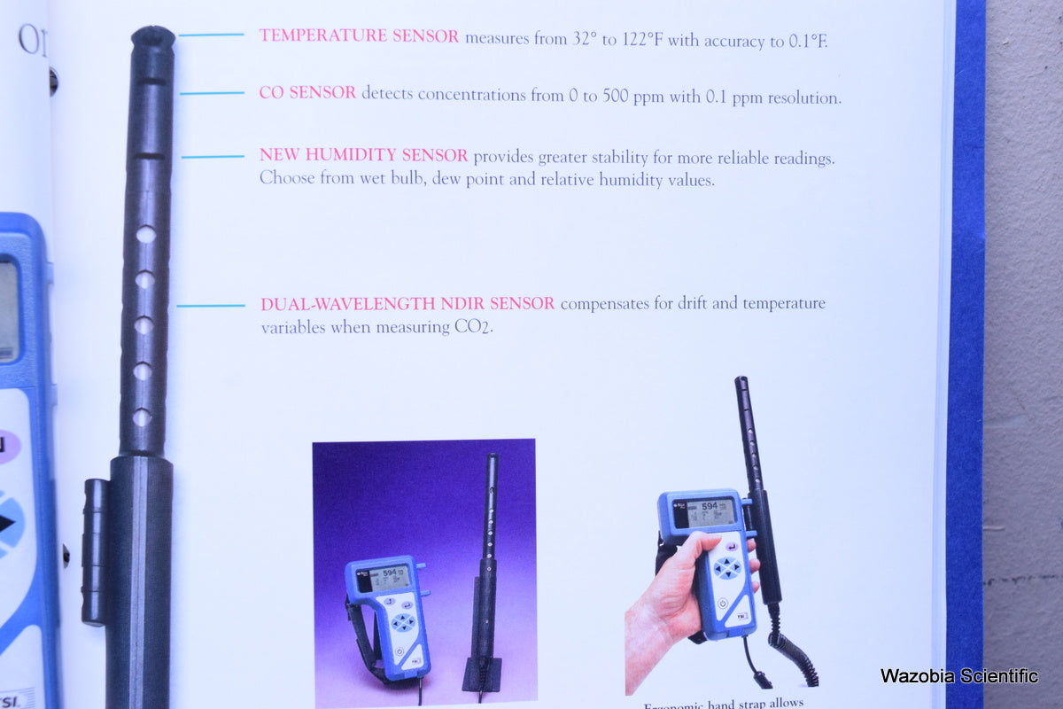 TSI Q-TRAK PLUS IAQ MONITOR MODEL 8554 WITH CO AIR QUALITY MONITOR