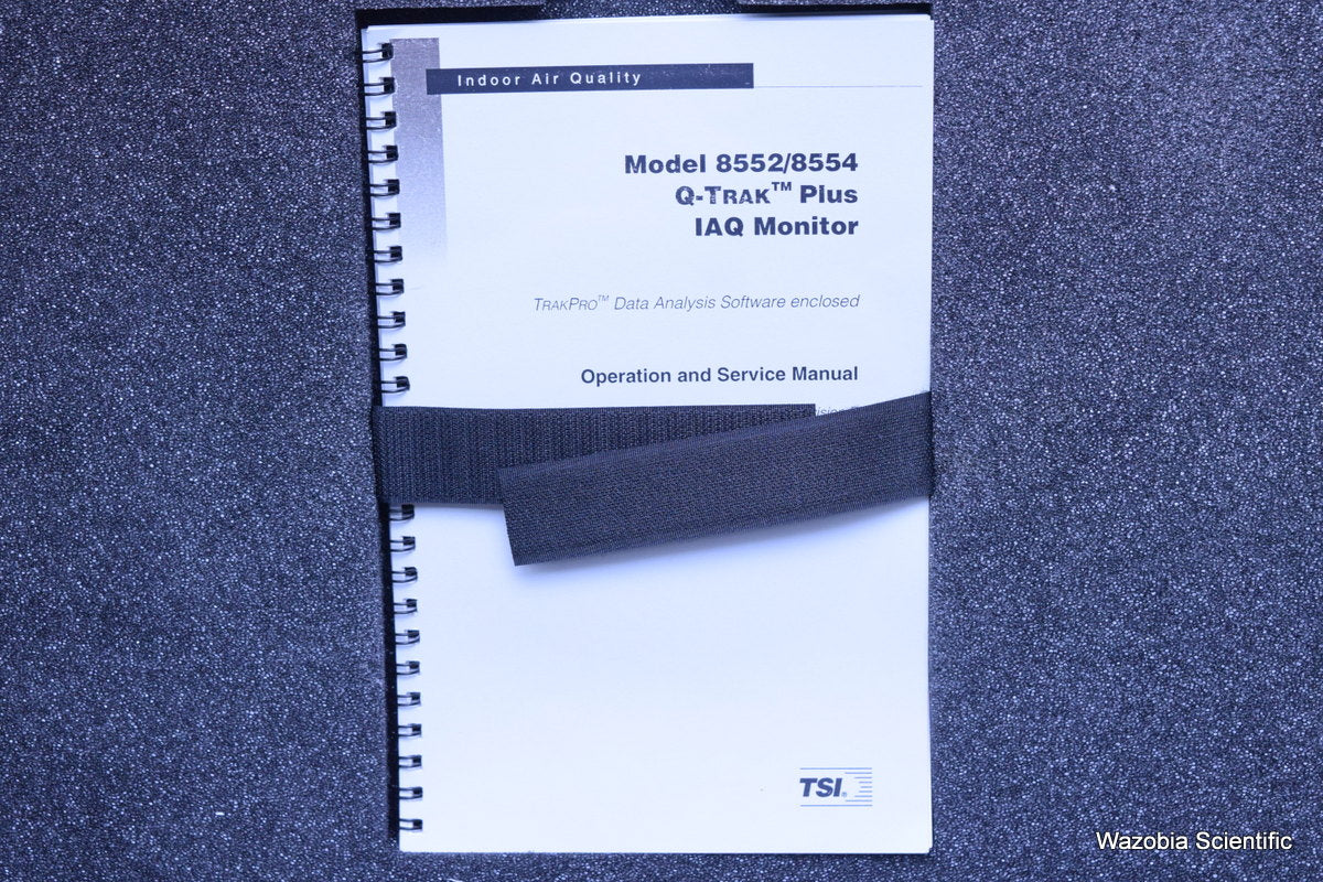 TSI Q-TRAK PLUS IAQ MONITOR MODEL 8554 WITH CO AIR QUALITY MONITOR