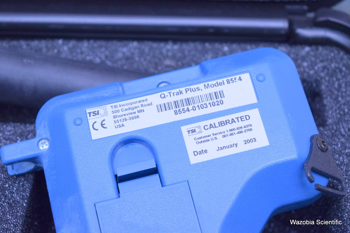 TSI Q-TRAK PLUS IAQ MONITOR MODEL 8554 WITH CO AIR QUALITY MONITOR