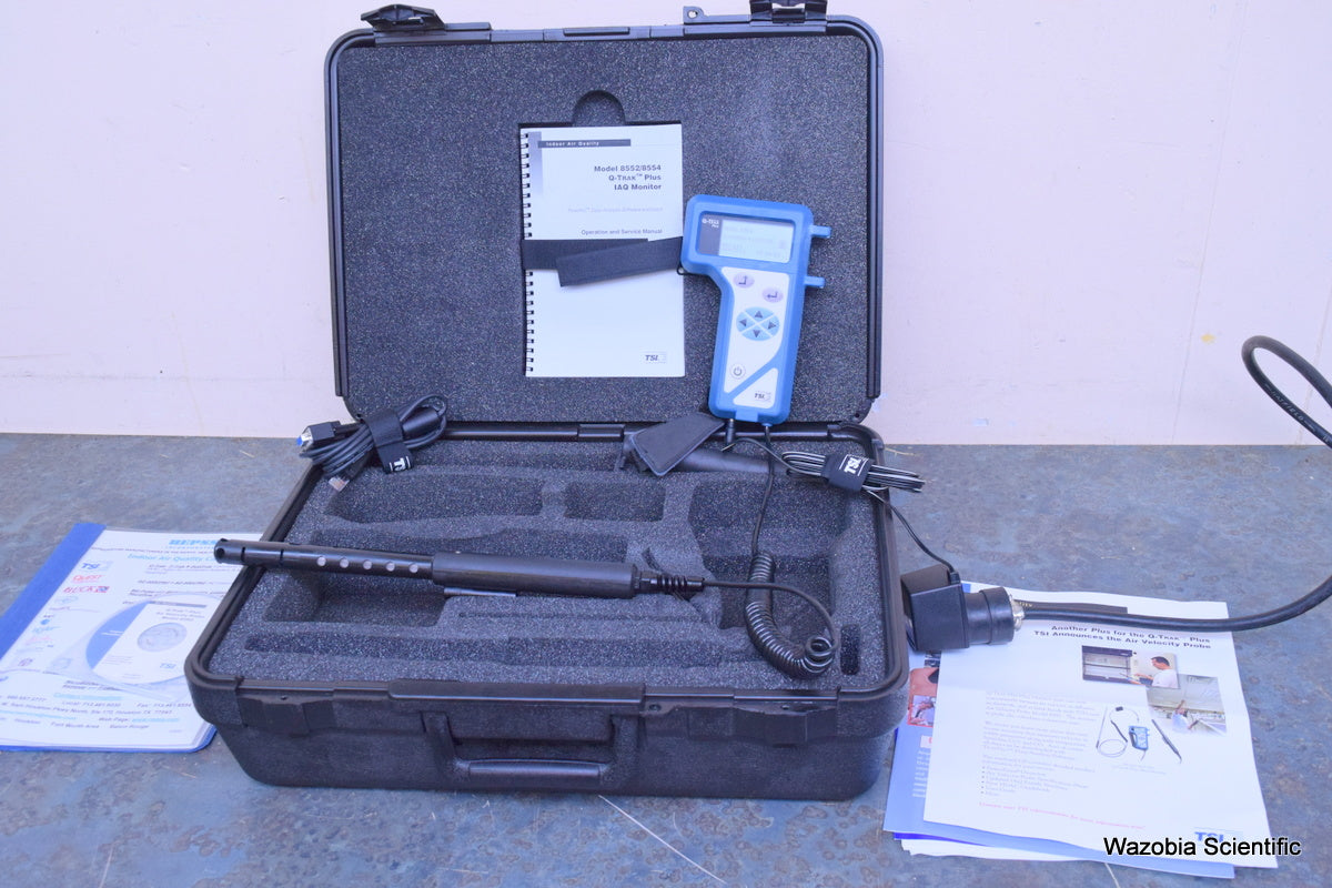 TSI Q-TRAK PLUS IAQ MONITOR MODEL 8554 WITH CO AIR QUALITY MONITOR