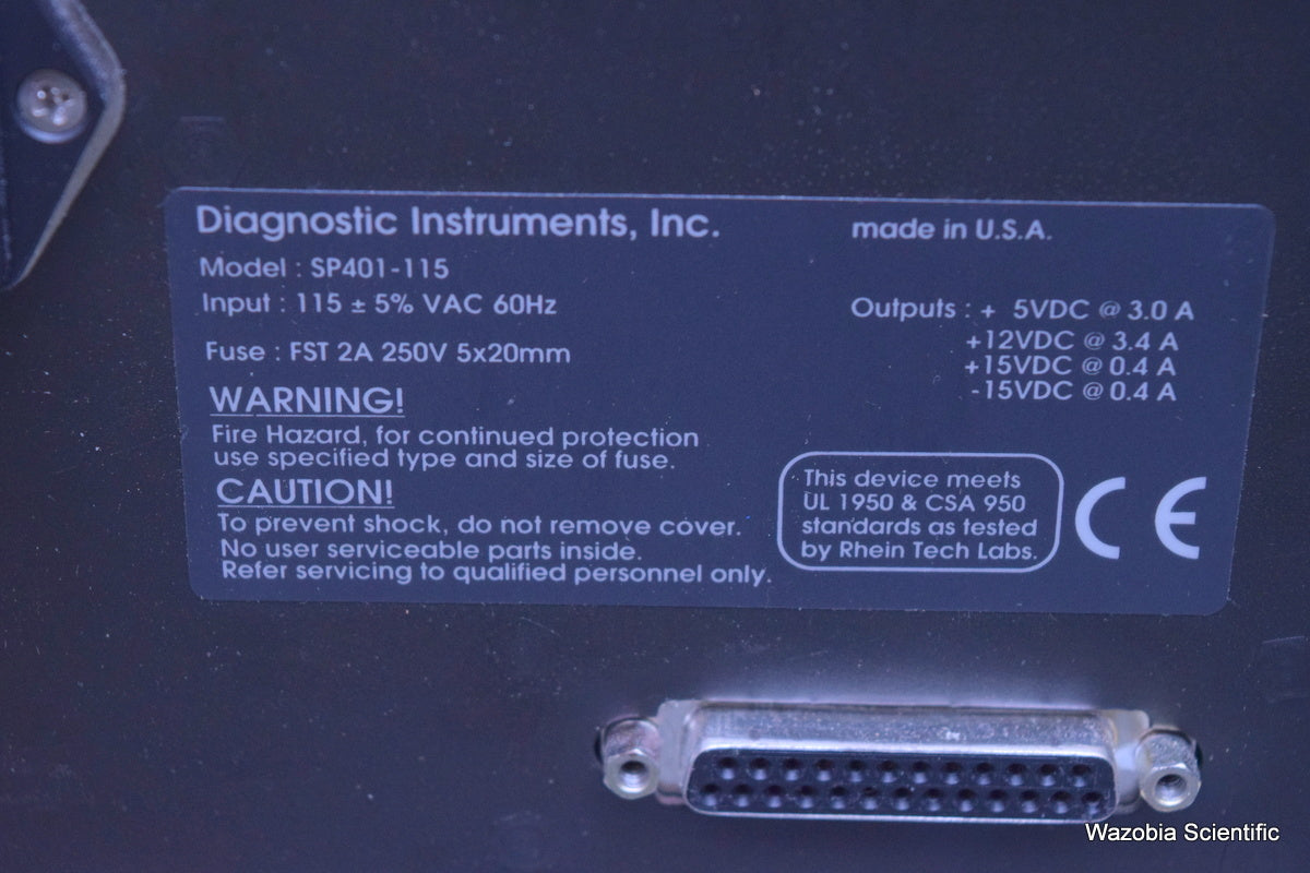 DIAGNOSTIC INSTRUMENTS SPOT SP401 CONTROLLER AND CAMERA 1.4.0 0.60X HRD060-NIK