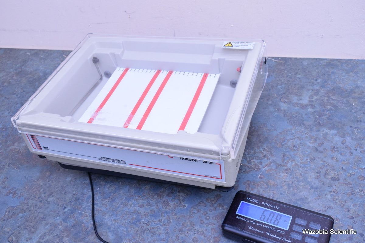 BRL HORIZON 20.25 HORIZONTAL GEL ELECTROPHORESIS SYSTEM 1069BD