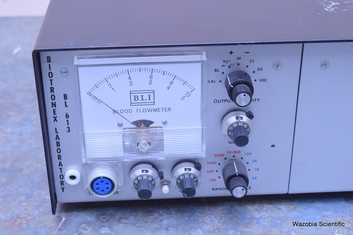 BLI BIOTRONEX LABORATORY BL 613 BLOOD FLOWMETER