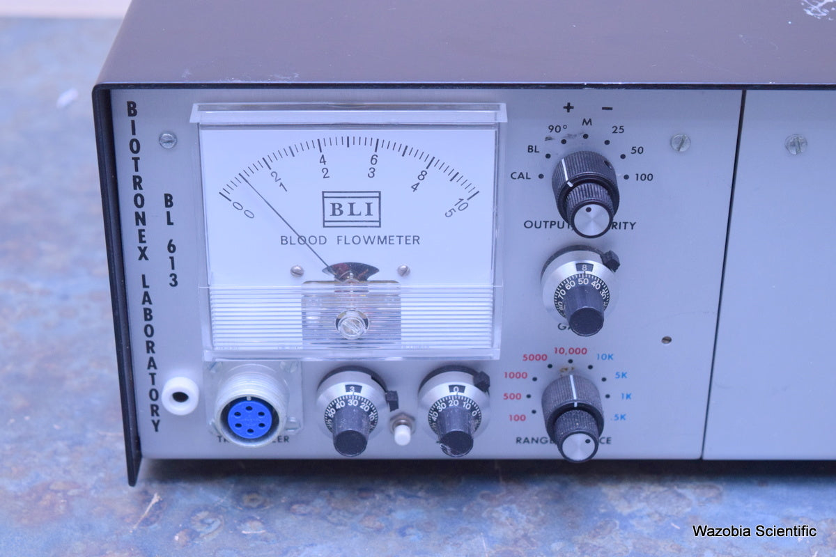 BLI BIOTRONEX LABORATORY BL 613 BLOOD FLOWMETER