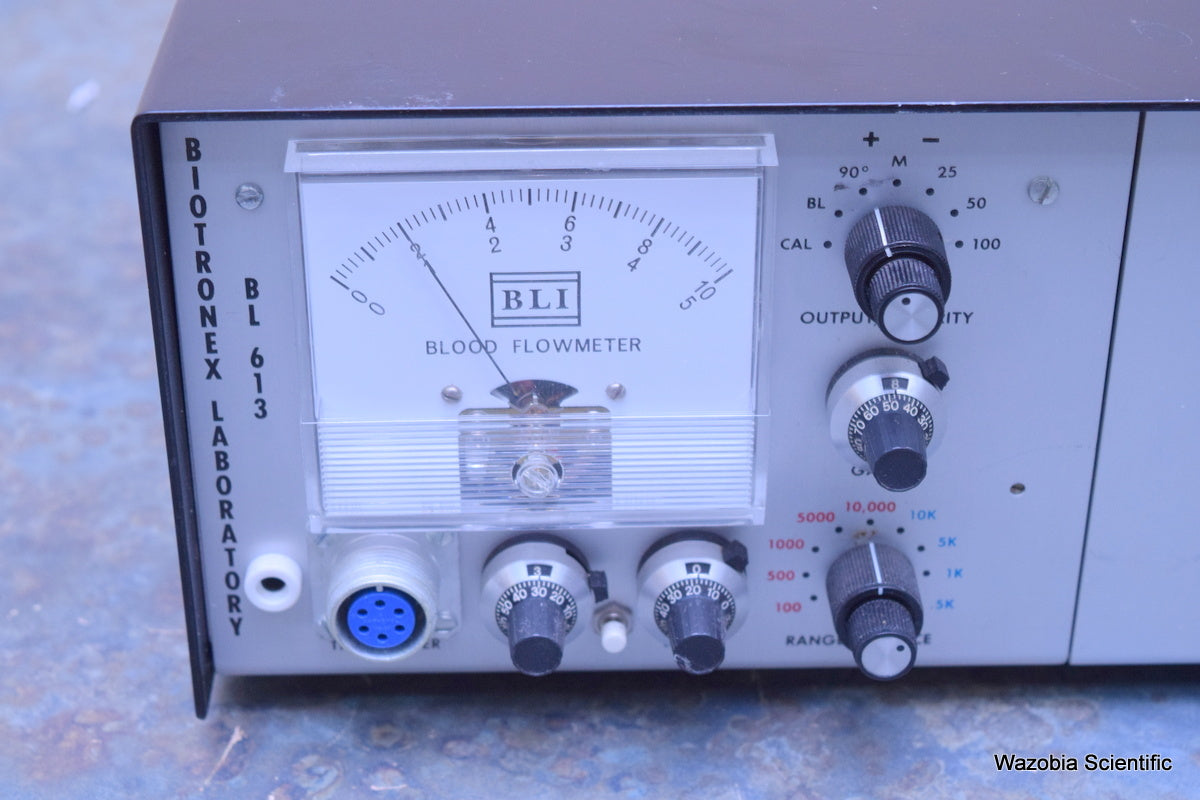 BLI BIOTRONEX LABORATORY BL 613 BLOOD FLOWMETER