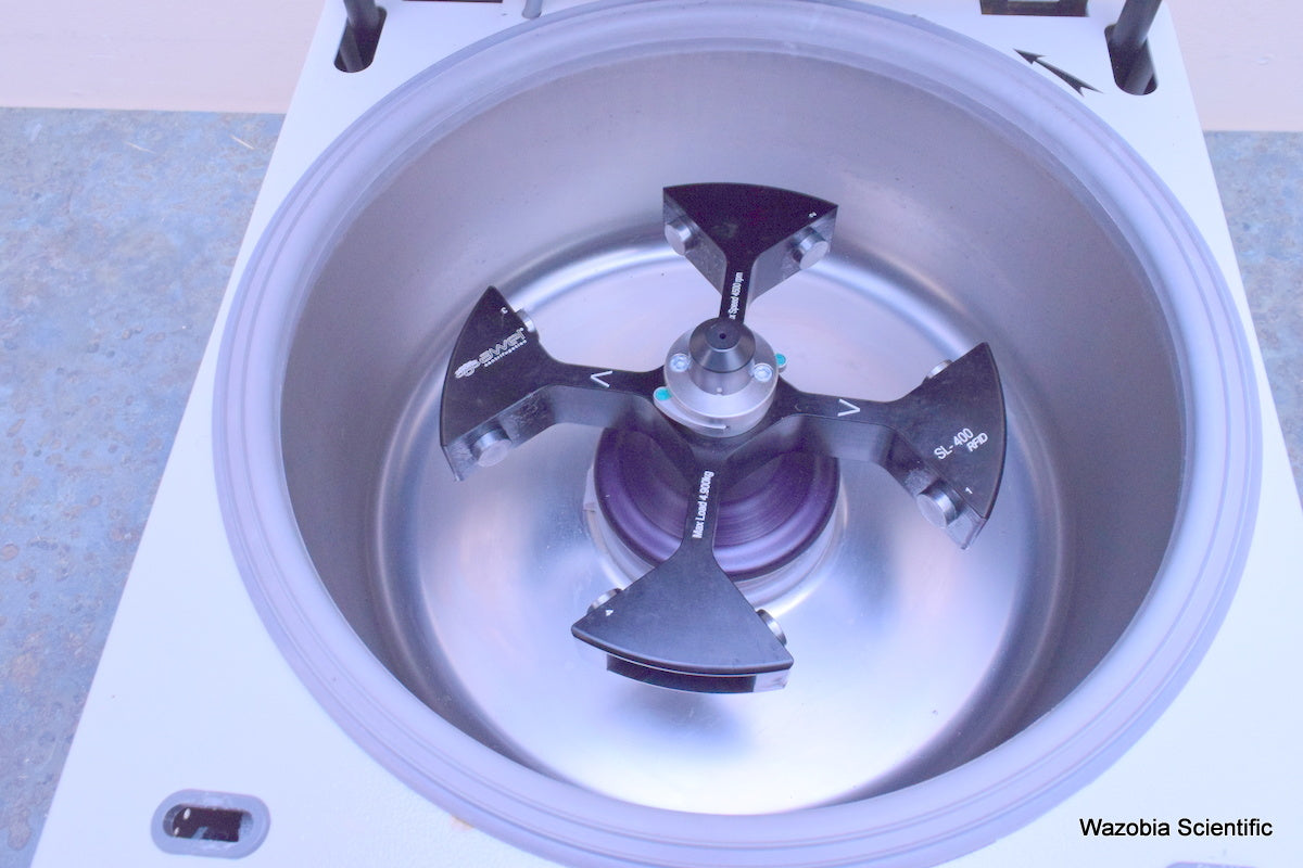 NUAIRE AWEL CF 48  LABORATORY CENTRIFUGE  WITH SL-400 RFID SWING ROTOR 20012011