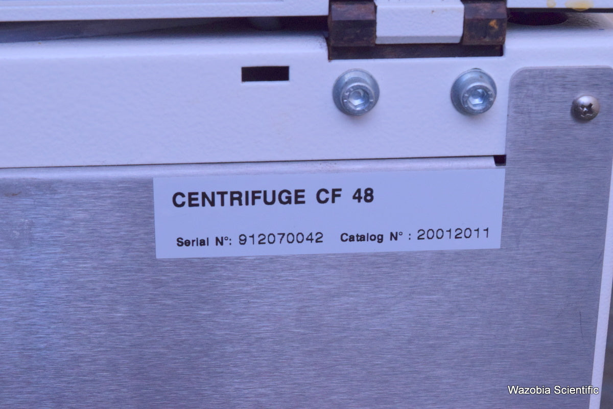 NUAIRE AWEL CF 48  LABORATORY CENTRIFUGE  WITH SL-400 RFID SWING ROTOR 20012011