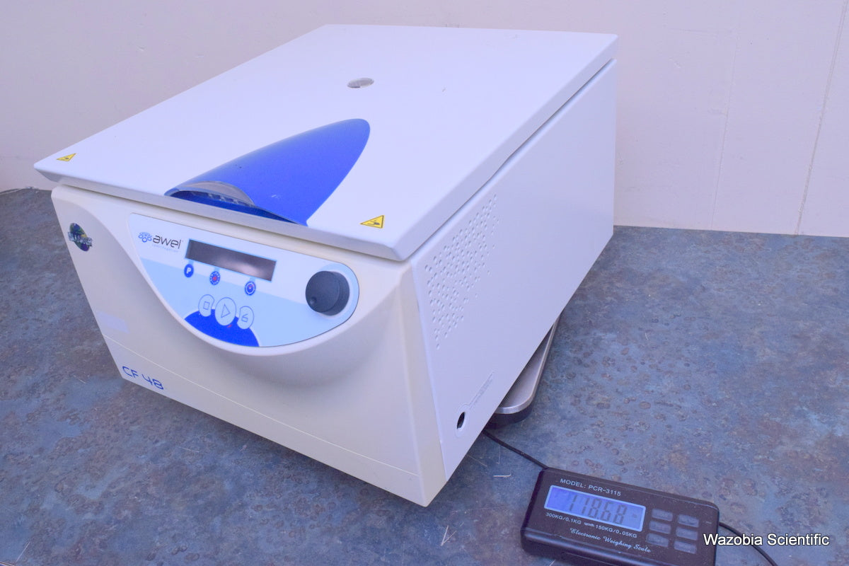 NUAIRE AWEL CF 48  LABORATORY CENTRIFUGE  WITH SL-400 RFID SWING ROTOR 20012011