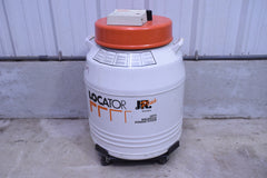 THERMOLYNE JR PLUS CRYO BIOLOGICAL STORAGE SYSTEM LIQUID NITROGEN DEWAR 4 RACKS