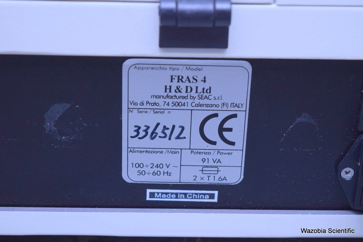 H & D SEAC FRAS 4 FREE RADICAL ANALYTICAL SYSTEM FOR MEASURING OXIDATIVE STRESS