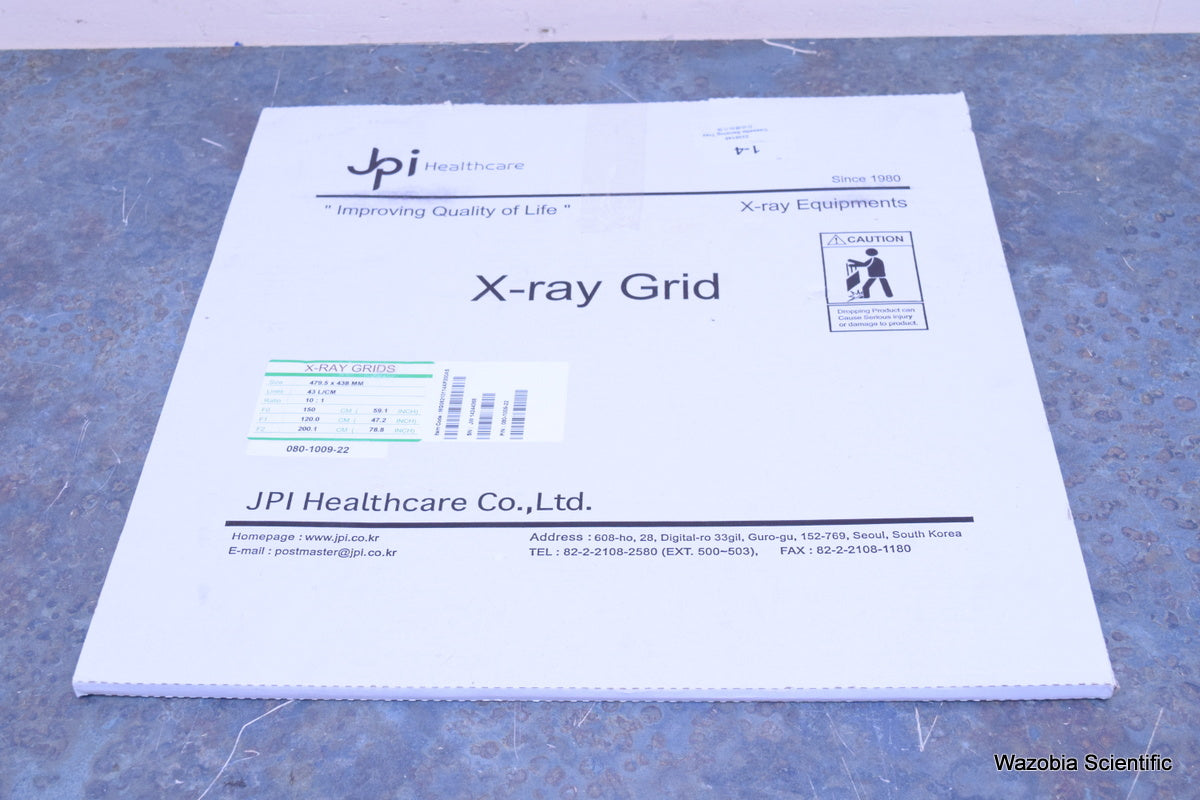 JPI HEALTHCARE X-RAY GRID 479.5 X 438MM  LINE43 L/CM  RATIO 10:1 080-1009-22